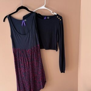 Stylish Black and Red Women's Top